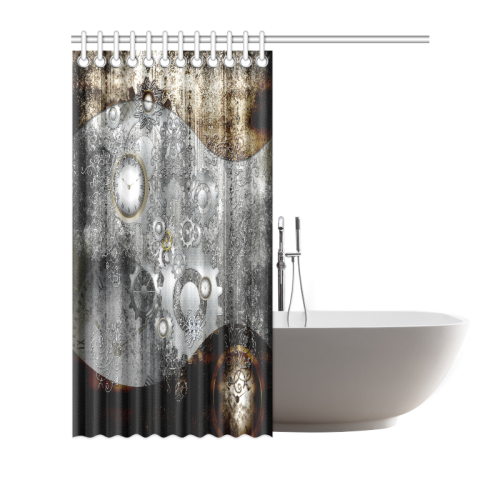 Steampunk in vintage design Shower Curtain 72"x72"