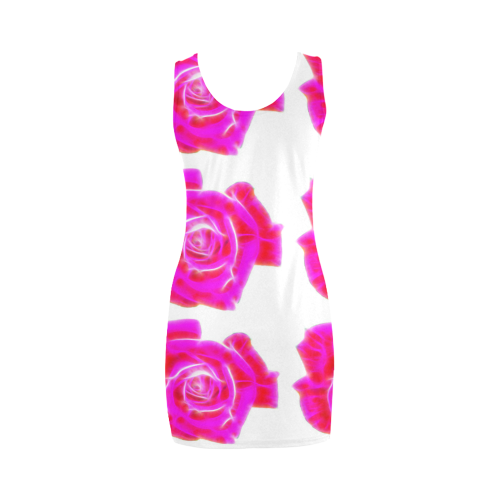 Rose pattern Medea Vest Dress (Model D06)