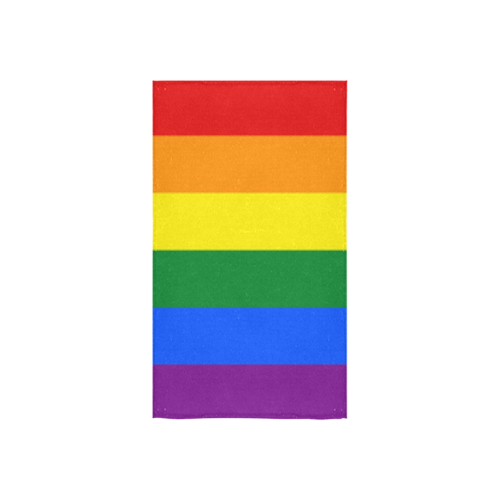 Gay Pride Rainbow Flag Stripes Custom Towel 16"x28"