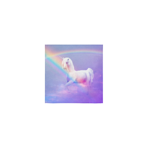 Unicorn and Rainbow Square Towel 13“x13”