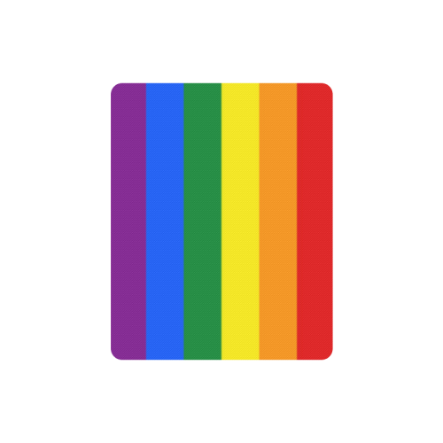Gay Pride Rainbow Flag Stripes Rectangle Mousepad
