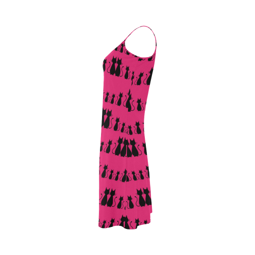 Cat Pattern Alcestis Slip Dress (Model D05)