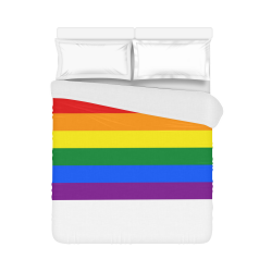 Rainbow Flag Colored Stripes Duvet Cover 86 X70 All Over Print