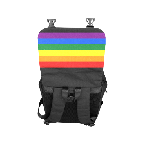 Gay Pride Rainbow Flag Stripes Casual Shoulders Backpack (Model 1623)