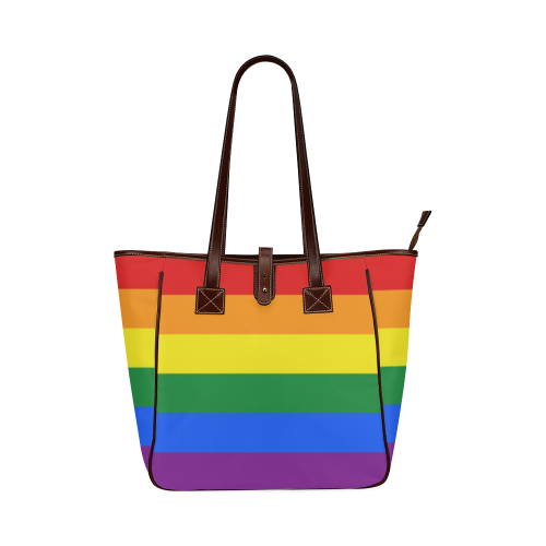 Gay Pride Rainbow Flag Stripes Classic Tote Bag (Model 1644)