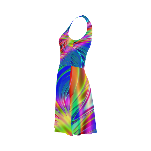 Rainbow Splash Fractal Atalanta Sundress (Model D04)