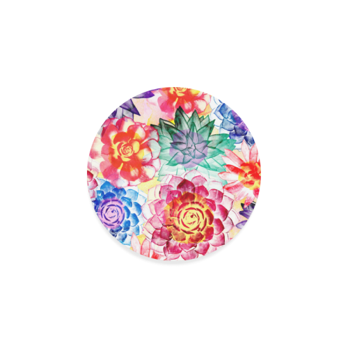 Succulents Round Coaster