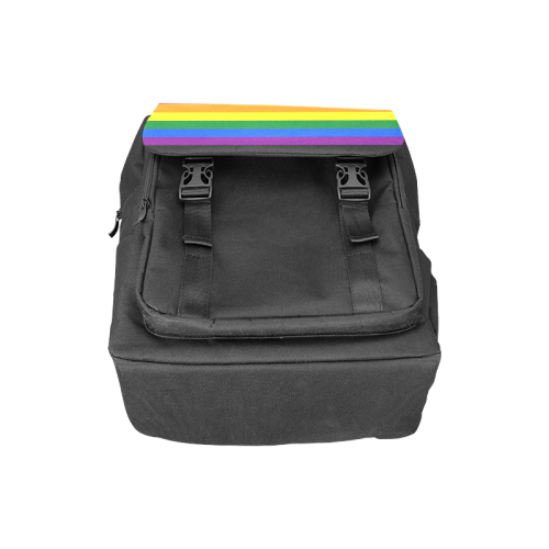 Gay Pride Rainbow Flag Stripes Casual Shoulders Backpack (Model 1623)