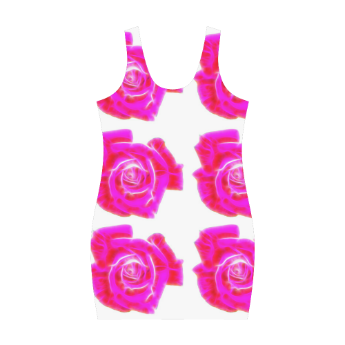 Rose pattern Medea Vest Dress (Model D06)