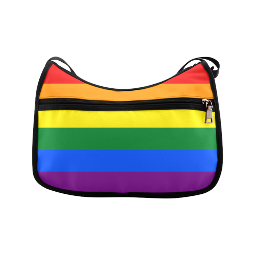 Gay Pride Rainbow Flag Stripes Crossbody Bags (Model 1616)