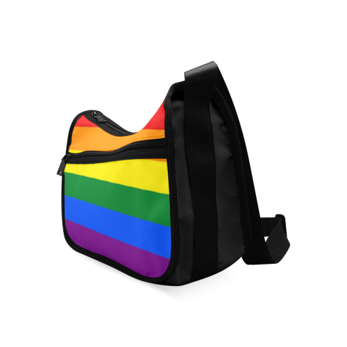 Gay Pride Rainbow Flag Stripes Crossbody Bags (Model 1616)