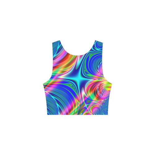 Rainbow Splash Fractal Atalanta Sundress (Model D04)