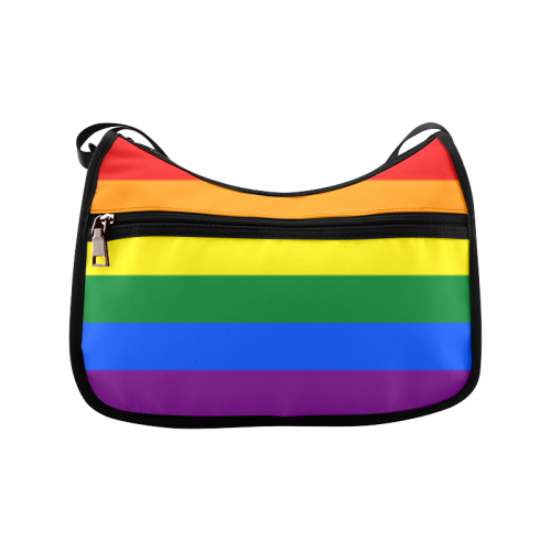 Gay Pride Rainbow Flag Stripes Crossbody Bags (Model 1616)