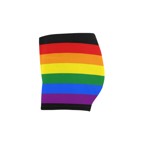 Gay Pride Rainbow Flag Stripes Briseis Skinny Shorts (Model L04)