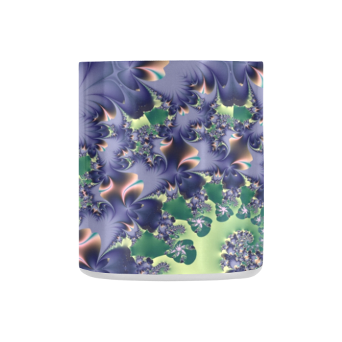 Fantastical Purple Feathers Fractal Abstract Classic Insulated Mug(10.3OZ)