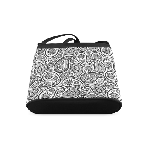 Black Paisley pattern Crossbody Bags (Model 1613)