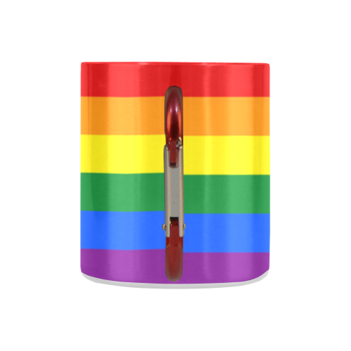 Gay Pride Rainbow Flag Stripes Classic Insulated Mug(10.3OZ)