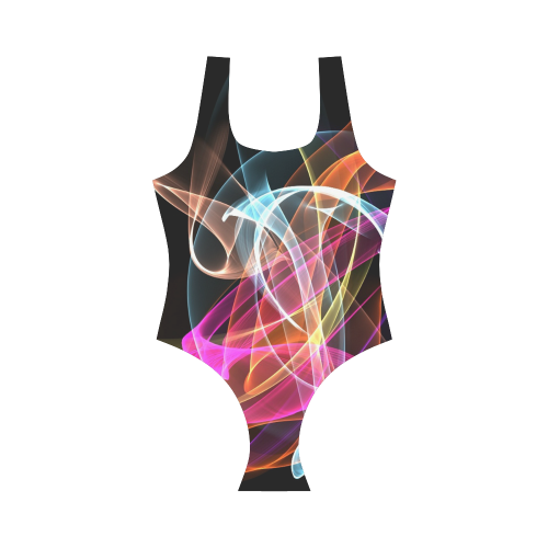 Fireworks by Nico Bielow Vest One Piece Swimsuit (Model S04)