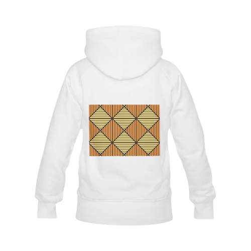 Geometric Triangle Pattern Women's Classic Hoodies (Model H07)