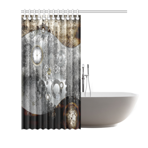 Steampunk in vintage design Shower Curtain 66"x72"