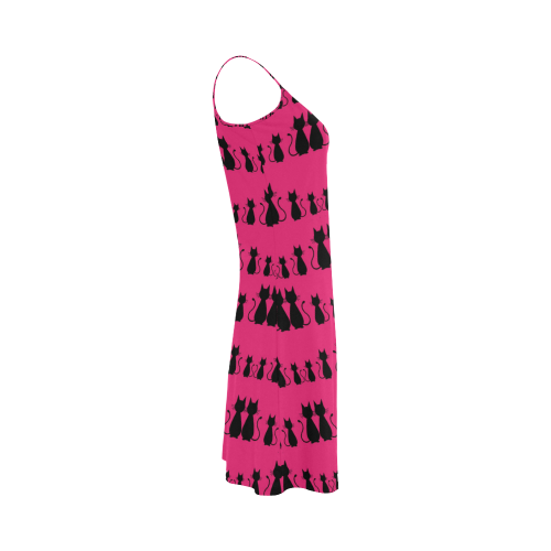 Cat Pattern Alcestis Slip Dress (Model D05)