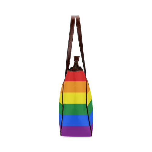 Gay Pride Rainbow Flag Stripes Classic Tote Bag (Model 1644)