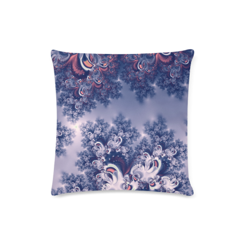 Purple Frost Fractal Custom Zippered Pillow Case 16"x16"(Twin Sides)