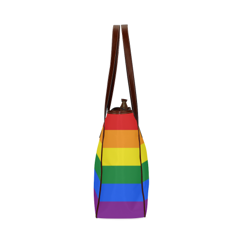 Gay Pride Rainbow Flag Stripes Classic Tote Bag (Model 1644)