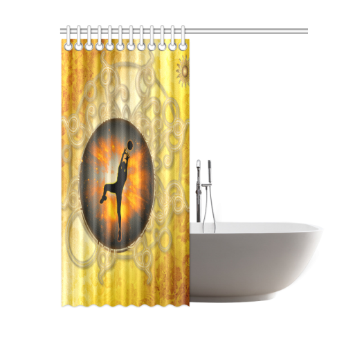 Volleyball player Shower Curtain 60"x72"