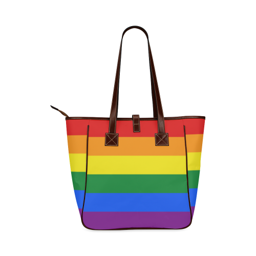 Gay Pride Rainbow Flag Stripes Classic Tote Bag (Model 1644)