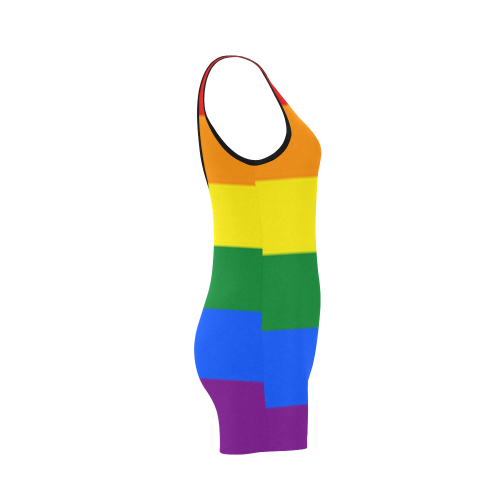 Gay Pride Rainbow Flag Stripes Classic One Piece Swimwear Model S03