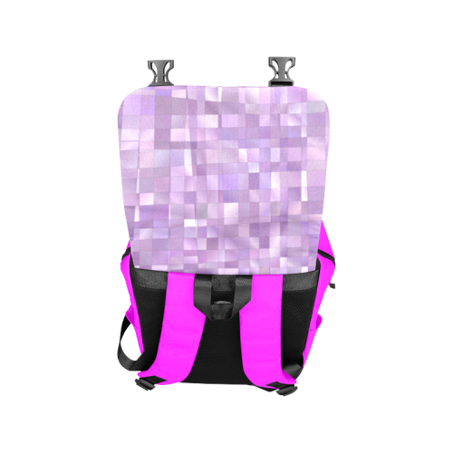 Purple Pearl Mosaic Casual Shoulders Backpack (Model 1623)