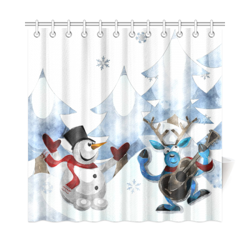 Snowman20160603 Shower Curtain 72"x72"
