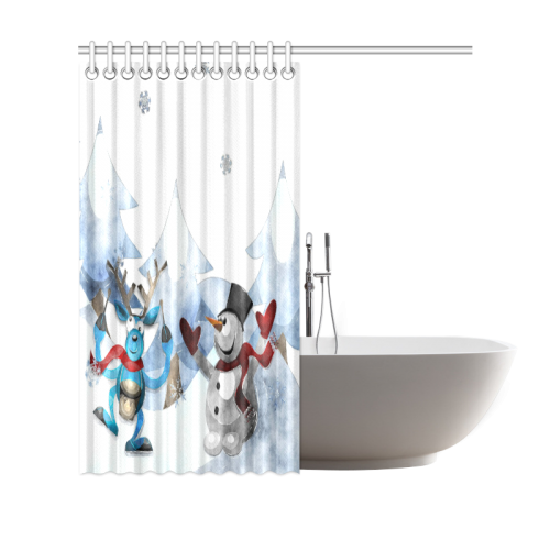 Snowman20160605 Shower Curtain 69"x70"