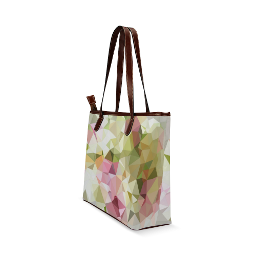 Low Poly Pastel Shoulder Tote Bag (Model 1646)