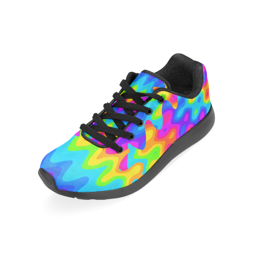 Amazing Acid Rainbow Women’s Running Shoes (Model 020)