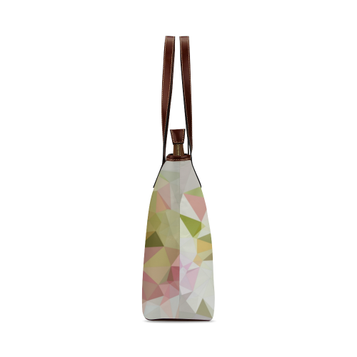 Low Poly Pastel Shoulder Tote Bag (Model 1646)