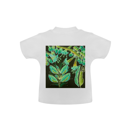 Irish Garden, Lime Green Flowers Dance in Joy Baby Classic T-Shirt (Model T30)