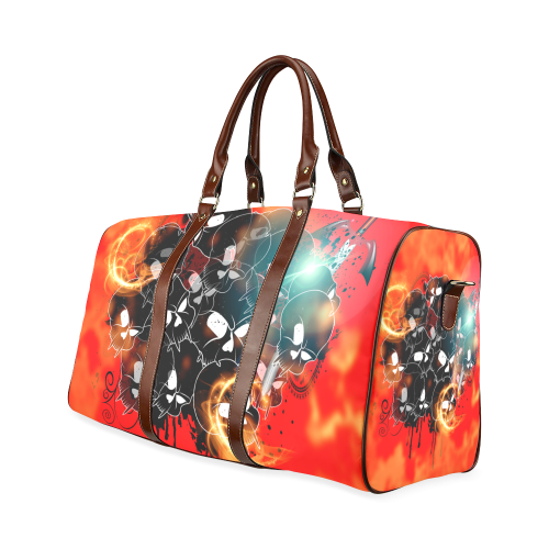 Awesome skulls Waterproof Travel Bag/Large (Model 1639)