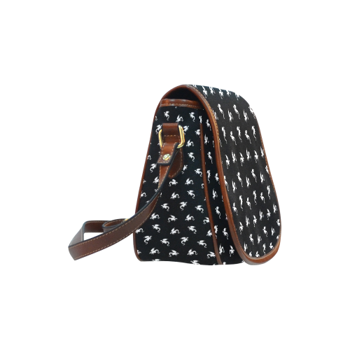 Little Dragon Pattern Saddle Bag/Small (Model 1649) Full Customization