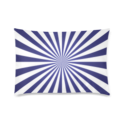 Blue Spiral Custom Zippered Pillow Case 20"x30" (one side)