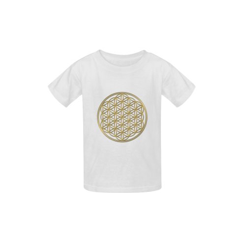 FLOWER OF LIFE gold Kid's  Classic T-shirt (Model T22)