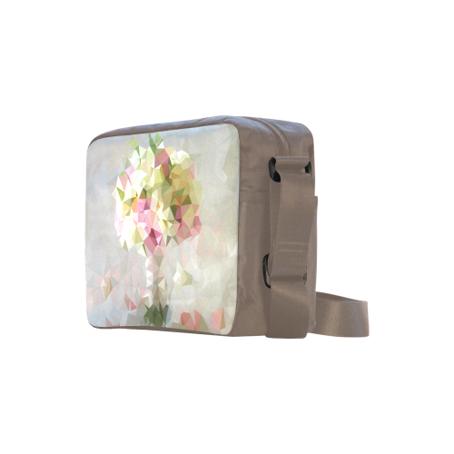 Low Poly Pastel Flowers Classic Cross-body Nylon Bags (Model 1632)