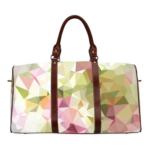 Low Poly Pastel Waterproof Travel Bag/Large (Model 1639)