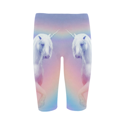 Unicorn and Rainbow Hestia Cropped Leggings (Model L03)