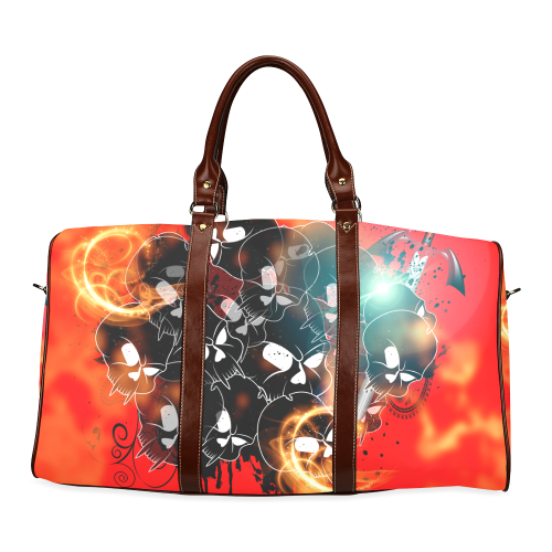 Awesome skulls Waterproof Travel Bag/Large (Model 1639)