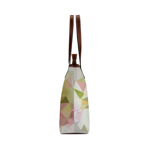 Low Poly Pastel Shoulder Tote Bag (Model 1646)