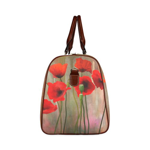 Poppies Waterproof Travel Bag/Small (Model 1639)