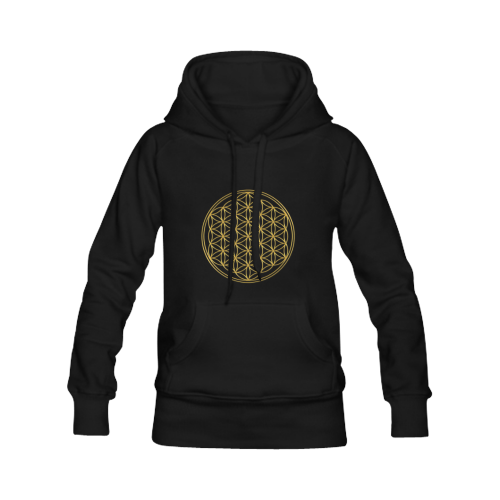 FLOWER OF LIFE gold Men's Classic Hoodies (Model H10)