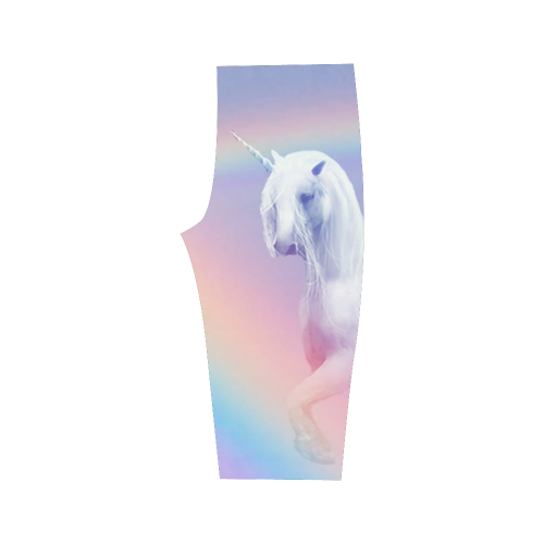 Unicorn and Rainbow Hestia Cropped Leggings (Model L03)